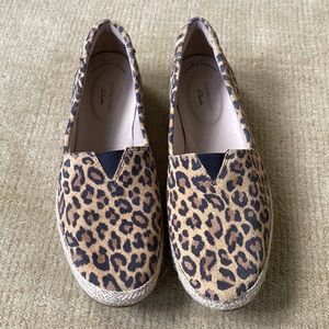Clarks Collection by Clarks Leopard Espadrille slide.  Barely worn